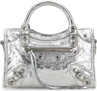 Balenciaga Silver Le City Mini satchel bag