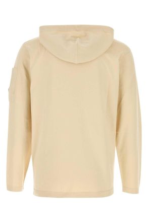 C.P. Company Mens Sand Knit Sweatshirt Frozendew Exterior: Cotton Maglieria