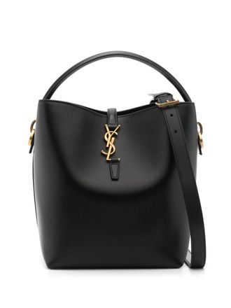 Saint Laurent Le 37 shopper met logoplakkaat - Zwart