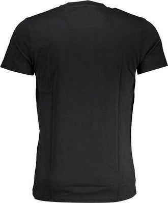 Cavalli Mens Gold Tiger Graphic Tee - Black Cotton - Size X-Large