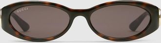 Gucci Oval Frame Sunglasses