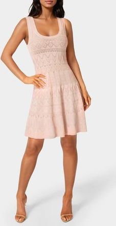 Bebe Fit and Flare Ponte Knit Dress in Rose at Nordstrom Rack, Size X-Large