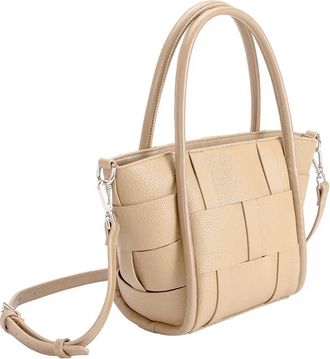 Melie Bianco Womens Lanie Vegan Crossbody Bag In Nude