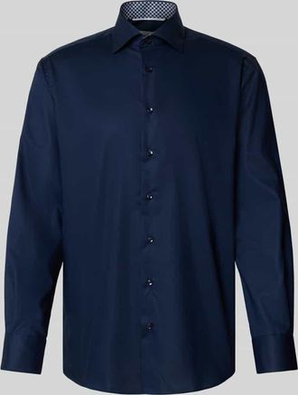 Eterna Regular Fit Freizeithemd mit Kentkragen Modell Kent in Marine, Größe 39