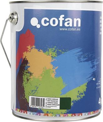 cofan Esmalte Sint&eacute;tico (4 L) Verde Carruaje, Esmalte Sint&eacute;tico Al Disolvente Disponible En Una Amplia Gama De Colores Y Tonalidades Fabricado A Base De Res