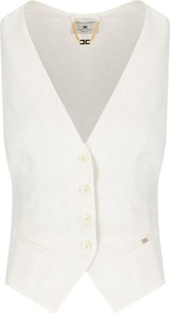 Elisabetta Franchi GILET AVORIO ELISABETTA FRANCHI