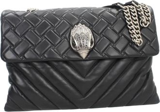 Kurt Geiger XXL Kensington Tas - Dames - Schoudertassen - Zwart - ONE Size - Leer - Tassen