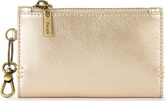 The Sak Encino Leather Card Wallet in Light Gold at Nordstrom
