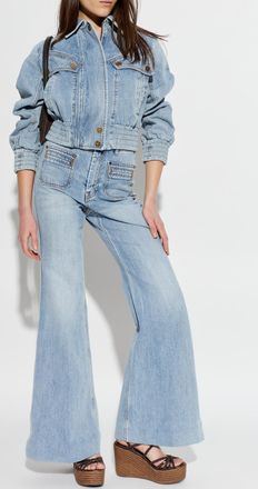 Zimmermann Flared Leg Jeans, Womens, Blue