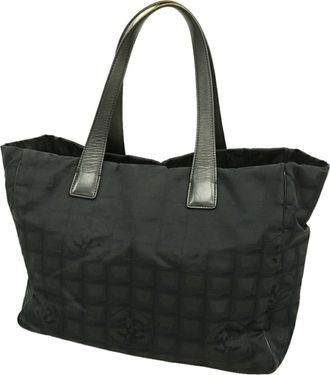 Chanel Black Nylon Tote Bag (Pre-Owned)