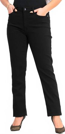 7 For All Mankind Womens Slim Straight Jeans In Black