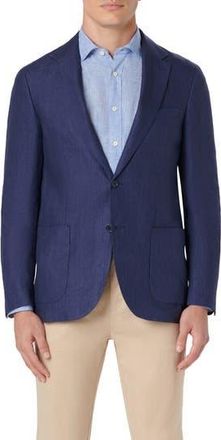 Bugatchi Linen Blazer in Navy at Nordstrom Rack, Size 38