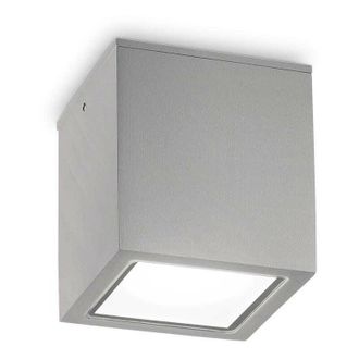 Ideal Lux Ideal Lux - Techo Small Surface Mounted Downlight Grey IP54