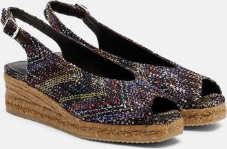 Missoni Joy 30 sequined espadrille wedges