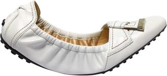 Tod's 6W0B001 - Dames - Ballerinas - Wit - 36 EU - Schoenen