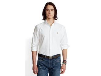 Polo Ralph Lauren Classic Fit Oxford Shirt Mens Clothing White : 2XL, Cotton