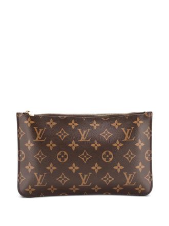 Louis Vuitton Neverfull Pochette Monogram Canvas Large pouch - Marrone