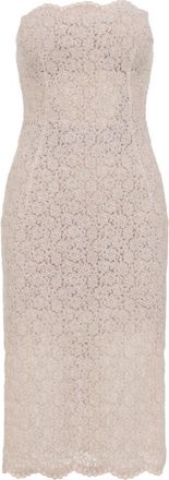 Ermanno Scervino Pink Lace Midi Dress