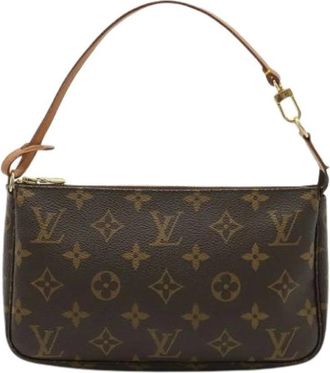 Louis Vuitton Pre-owned Mini Bags, female, Brown, Size: ONE SIZE Pre-owned Handbag Pochette