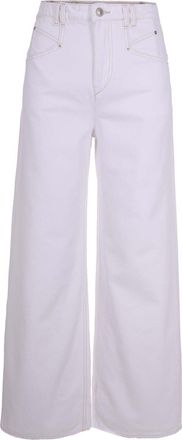 Isabel Marant High-Waisted Wide-Leg Cotton Denim Jeans