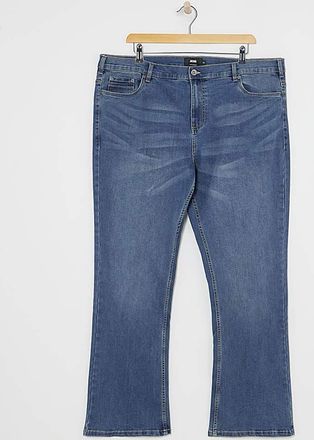 Jacamo Stonewash Bootcut Fit Stretch Jeans