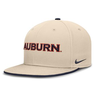 Nike Auburn Primetime True Nike Mens Dri-FIT College Fitted Hat in Brown | NC110C38AUN-4EN
