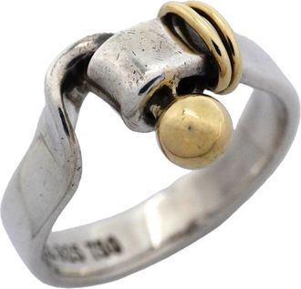 Tiffany & Co. Yellow Gold (18K) Silver 925 Band Ring (Pre-Owned)