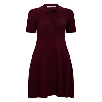 Philosophy di Lorenzo Serafini Polo-kraag Jurkje - Dames - Kleedjes - Rood - XS - Kleedjes