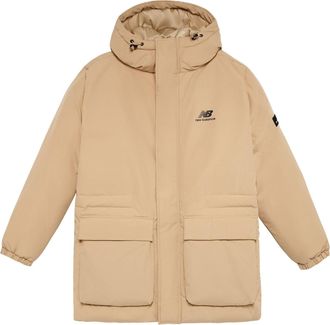 New Balance Windproof Down Jacket Asia Sizing Khaki AMJ23341-INC