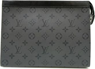 Louis Vuitton Pre-owned Clutches, male, Black, Size: ONE SIZE Pre-owned Printed Document Holder