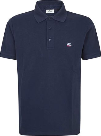 Etro Polo Roma - Heren - Polos - Blauw - 2XL - Katoen - Tops