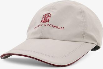 Brunello Cucinelli Mens Baseball Cap Beige Polyester Hat