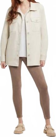 Tribal Pull On Leggings In Taupe Grey