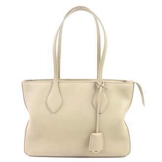 Ferragamo Light Beige Leather Tote Bag (Pre-Owned)