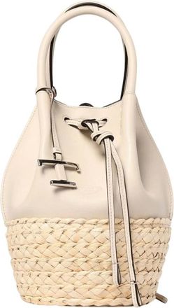 Tod's Dames, Tassen, Wit, Maat: ONE Size Leer