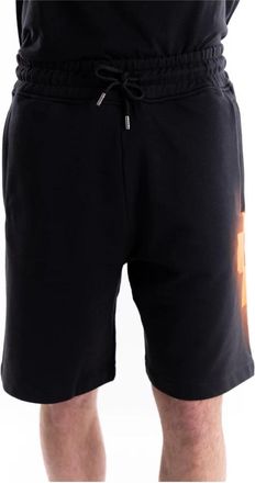 Marcelo Burlon Bermuda Shorts - Heren - Korte Broeken - Zwart - S - Katoen - Korte Broeken