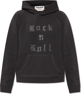 Zadig&Voltaire Sweatshirt Georgy - Dames - Hoodies - Grijs - L - Katoen - Hoodies & sweatvesten