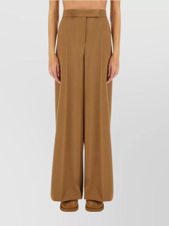 Max Mara wide leg trousers with pleats and pockets