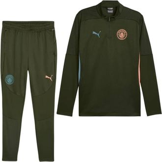 Puma Manchester City Trainingsjack 2024/2025 Groen - Heren - Trainingspakken - Groen - S - Polyester - Fitness