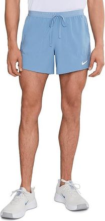 Nike Dri-FIT Stride 2-in-1 5 Shorts Mens Workout Work Blue/Reflective Silver : 2XL 5, Polyester/Spandex