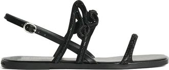 Karl Lagerfeld Sandali Olympia con perline - Nero