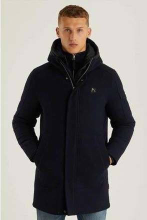 Chasin parka met wol donkerblauw