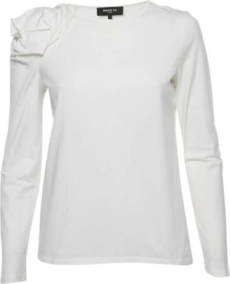 Paule Ka T-shirt con maniche a palloncino - Bianco