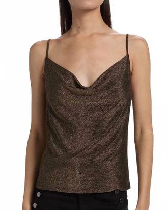 Ramy Brook Carla Tank Top In Gold Knit