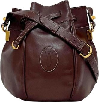Cartier Bolso de Hombro Vintage Pre-owned - Pre-owned - Mujer - Marr&oacute;n - ONE SIZE