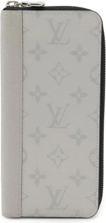 Louis Vuitton Pre-owned Zippy Wallet Vertical Monogram Taiga Lange Portemonnee - Heren - Vintage Accessoires - Wit - ONE Size - Leer - Vintage