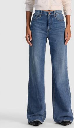 Alice & Olivia Chic Wide Leg Jean In Brooklyn Blue