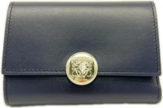 Loewe Navy Wallet (Tri-Fold) (Pre-Owned)