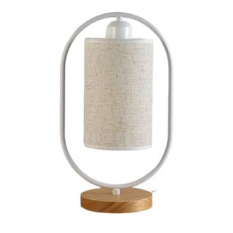 OEM L&aacute;mpara De Mesilla Led Con Pantalla De Tela Y Bombilla De 5w Incluida. Iluminaci&oacute;n Suave, Ideal Para Dormitorio, Sala De Estar U Oficina