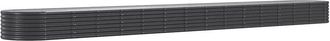 vidaXL Vidaxl - Garden Raised Bed Galvanised Steel 620x80x36 cm Anthracite